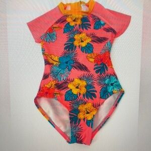 Yellow one piece swimwear